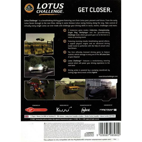 Lotus Challenge Playstation 2 PS2 (Begagnad)