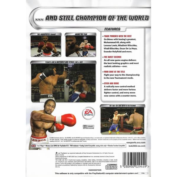 Knockout Kings 2002 Playstation 2 PS2 (Begagnad)