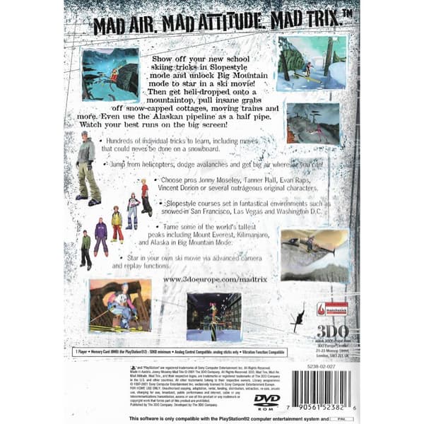 Jonny Moseley Mad Trix Playstation 2 PS2 (Brugt)