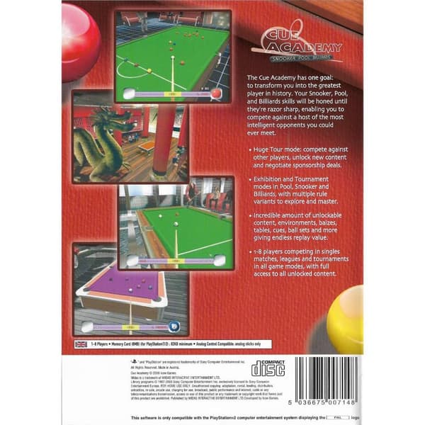 Cue Academy Playstation 2 PS2 (Brugt)