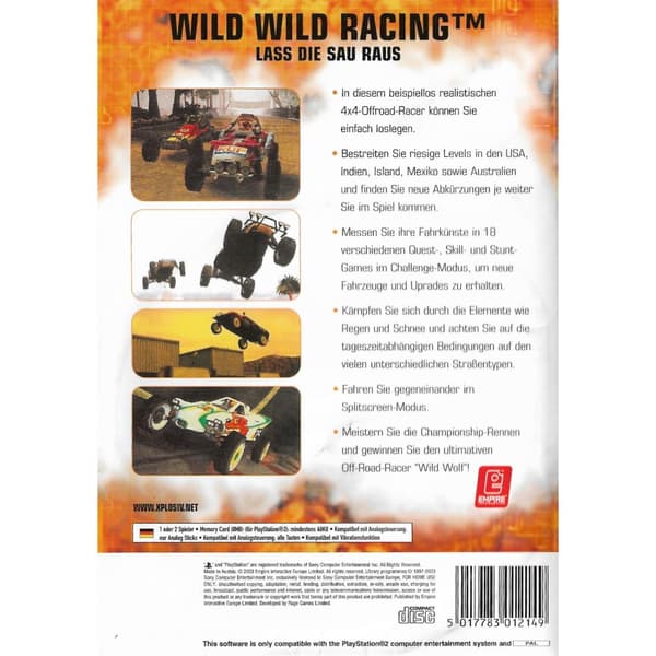 Wild Wild Racing Playstation 2 PS2 German (Brugt)