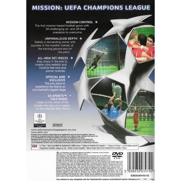 UEFA Champions League 2004 - 2005 Playstation 2 PS2 (Begagnad)