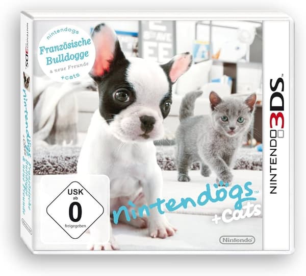 Nintendo 3DS : Nintendogs + cats Bouledogue Franà§ais & VideoGames Pre-Owned
