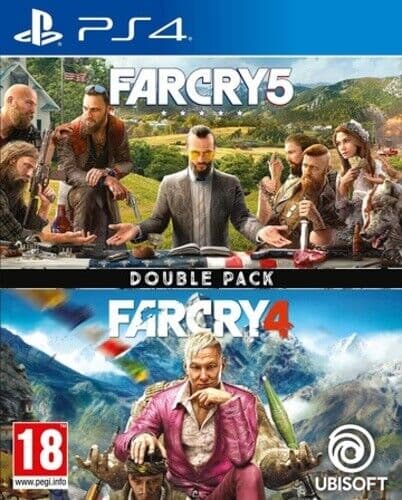 Far Cry 4 and Far Cry 5 Double Pack (Playstation 4 PS4) PEGI 18+ Compilation Pre-Owned