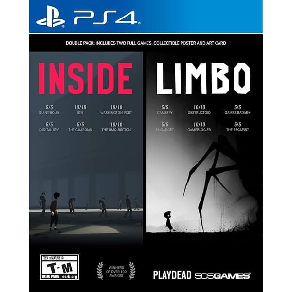 PlayStation 4 : Inside-Limbo Double Pack (PS4) VideoGames Pre-Owned
