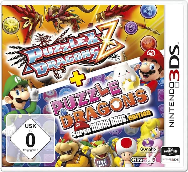 Nintendo 3DS : Puzzle & Dragons Z + Dragons Jigsaw Puzz VideoGames Pre-Owned