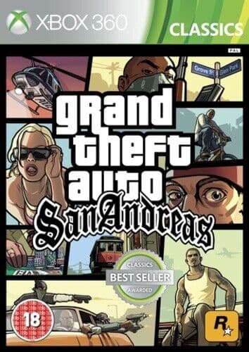 Grand Theft Auto: San Andreas (Xbox 360) Adventure: Free Roaming Pre-Owned