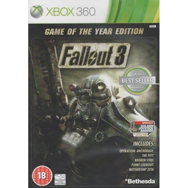Xbox 360 : Fallout 3 Game of the Year Edition VideoGames Pre-Owned