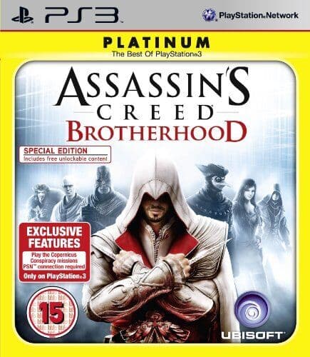 Assassin’s Creed Brotherhood - Platinum (Playstation 3 PS3) - Game WCVG Pre-Owned