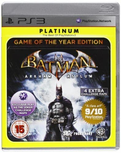 Batman Arkham Asylum Game Of The Year Edition Platinum (Sony PS3) - Game AYVG Pre-Owned