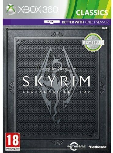 The Elder Scrolls V Skyrim: Legendary Edition Classics (XBOX 360) - Game 5GVG Pre-Owned