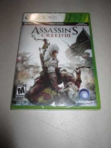 ASSASSIN¡®S CREED III (Target Edition) (Xbox 360, 2012) - Game 6MVG Pre-Owned