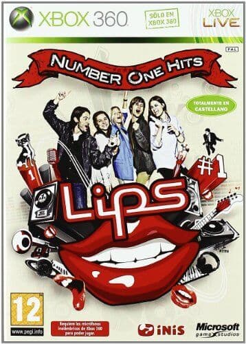 XBOX 360 Lips Number One Hits Game (Spanish Import) - Game O6VG Fast Pre-Owned