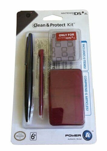 POWERA Black & Red Clean & Protect Kit for Nintendo DSi XL - Game IKVG The Pre-Owned