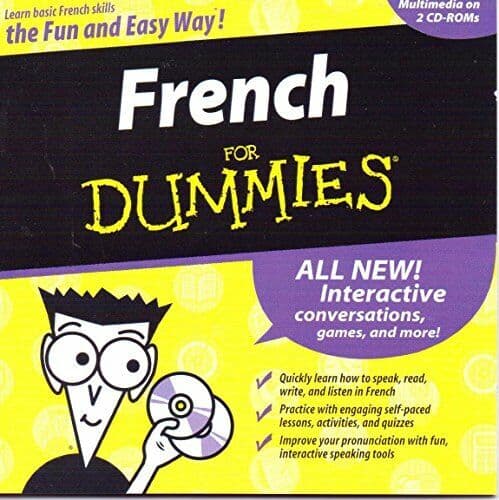 French for Dummies: Multimedia Interactive CD-ROM - Game E0VG Fast Pre-Owned