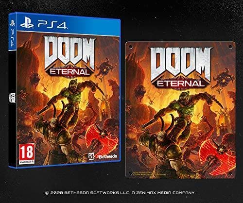 DOOM Eternal with Steel Poster (Exclusive to Amazon.co.uk) (Playstation 4 PS4) - Game FVVG Pre-Owned