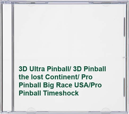 3D Ultra Pinball/ 3D Pinball the lost Continent/ Pro Pinball Big… - Game 0CVG Pre-Owned