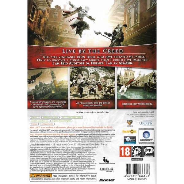 Assassins Creed II Xbox 360 (Brugt)