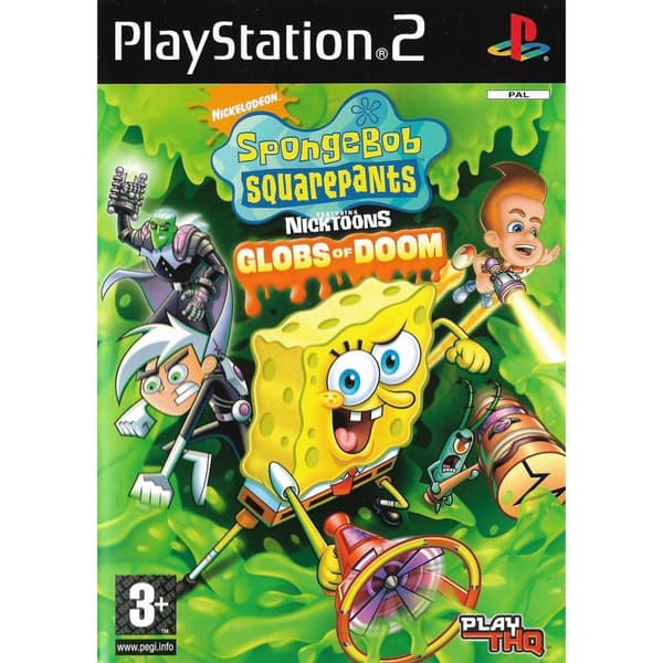 Spongebob Squarepants featuring Nicktoons Globs of Doom Playstation 2 PS2 (Brugt)