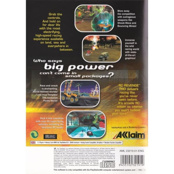 RC Revenge Pro Playstation 2 PS2 (Brugt)