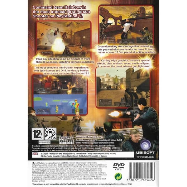 Tom Clancys Rainbow Six 3 Playstation 2 PS2 (Begagnad)