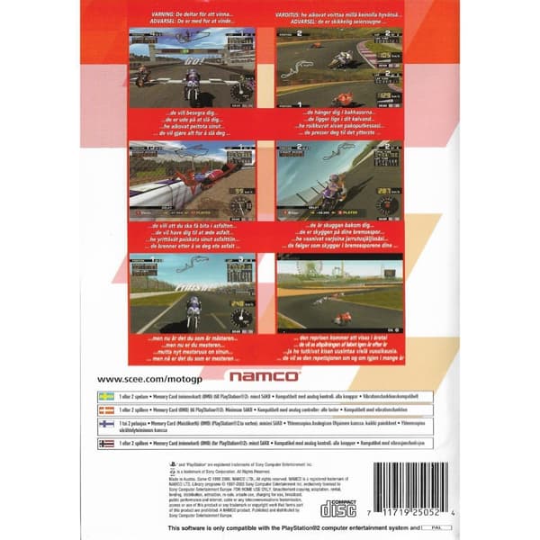 MotoGP Playstation 2 PS2 Nordic (Begagnad)