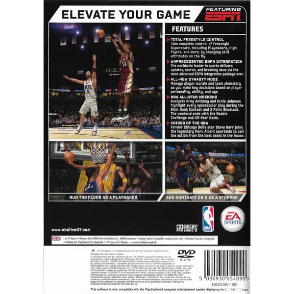 NBA Live 07 Playstation 2 PS2 (Brukt)