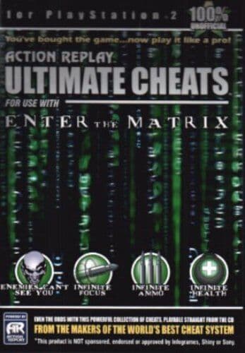 PlayStation2 : Enter The Matrix Cheat Disc VideoGames Pre-Owned