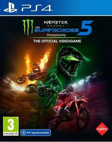 Monster Energy Supercross 5: The Official Videogame (Playstation 4 PS4) PEGI 3+ Racing: Off Pre-Owned
