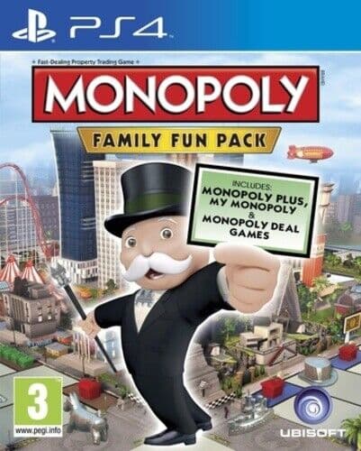 Monopoly Family Fun Pack (Playstation 4 PS4) PEGI 3+ Board Game: Monopoly Pre-Owned