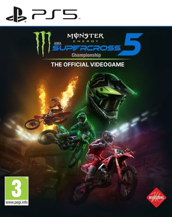 Monster Energy Supercross 5: The Official Videogame (Playstation 5 PS5) PEGI 3+ Racing: Off Pre-Owned