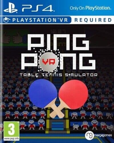 Ping Pong VR: Table Tennis Simulator (Playstation 4 PS4) PEGI 3+ Sport: Table Tennis Pre-Owned
