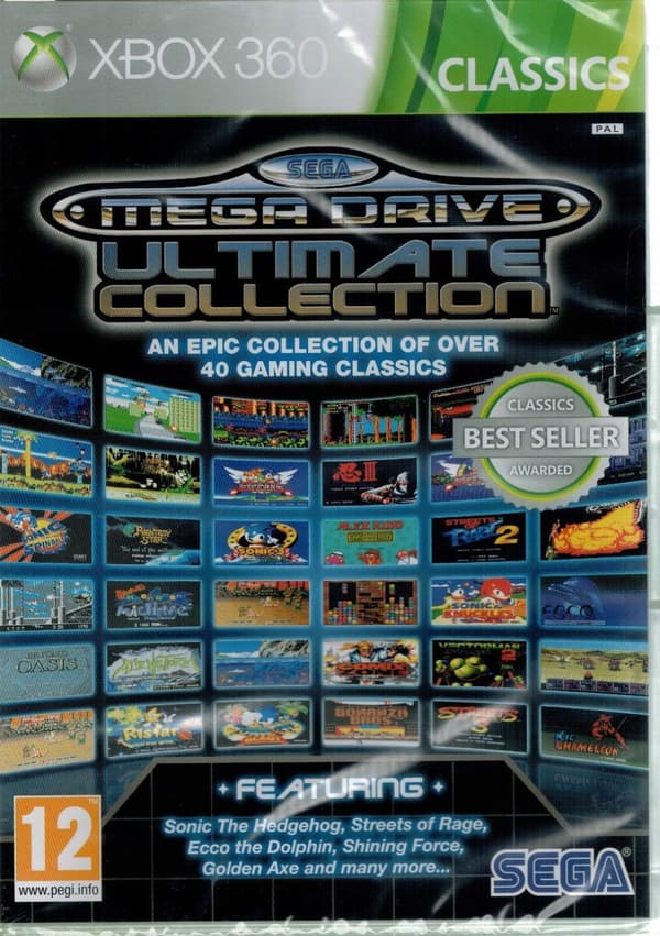 Xbox 360 : Sega Mega Drive Ultimate Collection Clas VideoGames Pre-Owned
