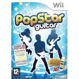 PopStar Guitar (Nintendo Wii) PEGI 12+ Rhythm: Timing Pre-Owned