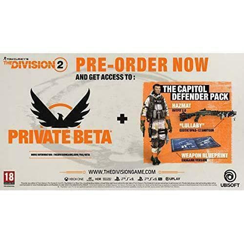 PlayStation 4 : Tom Clancys The Division 2 (PS4) VideoGames Pre-Owned