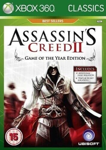 Assassin’s Creed II: Game of the Year Edition (Xbox 360) Adventure Pre-Owned