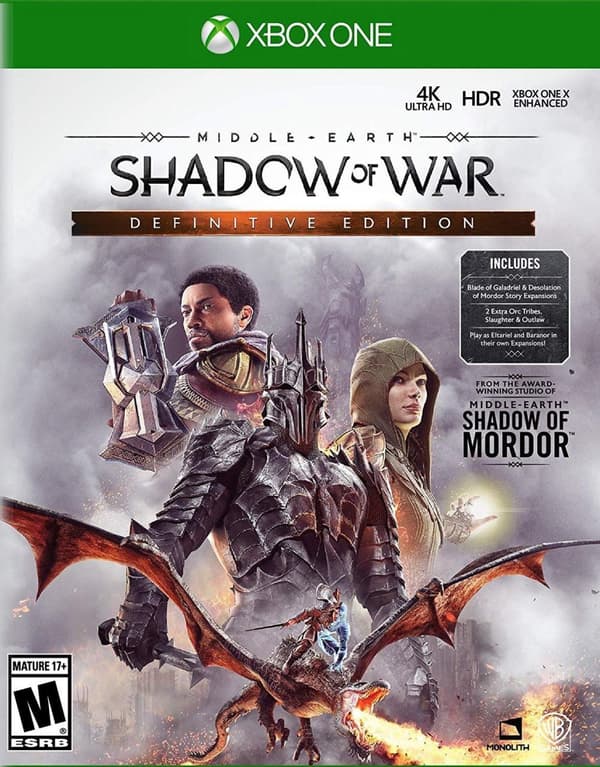 Xbox One : Middle - Earth: Shadow Of War Includes F VideoGames Pre-Owned