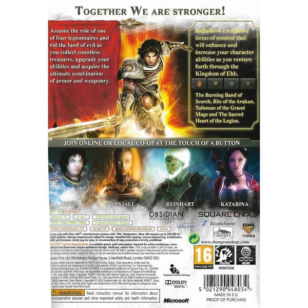 Dungeon Siege III Nordic Edition Xbox 360 (Brukt)