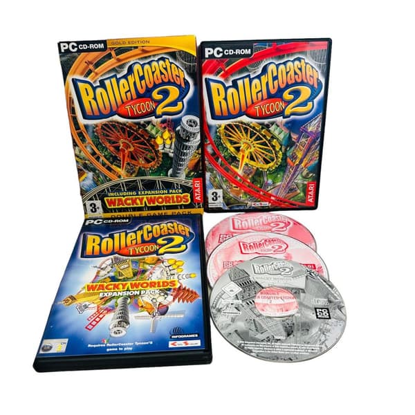 Rollercoaster Tycoon 2 och Wacky Worlds expansionen (Beg PC)