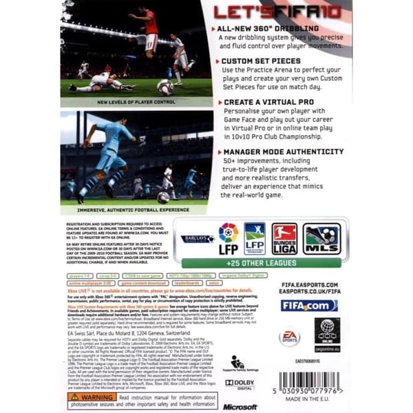 FIFA 10 Xbox 360 Nordic (Brukt)