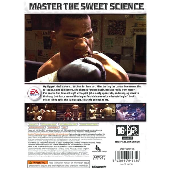 Fight Night Round 3 Xbox 360 (Brukt)