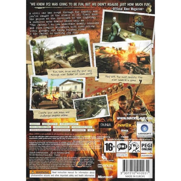 Far Cry 2 Xbox 360 (Brukt)