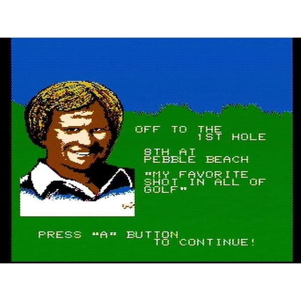 Jack Nicklaus Greatest 18 Holes of Major Championship Golf Nintendo NES DAS (Brukt)