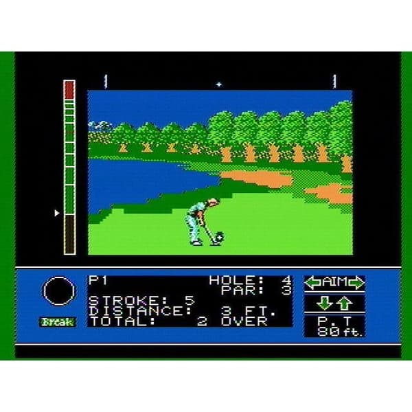 Jack Nicklaus Greatest 18 Holes of Major Championship Golf Nintendo NES DAS (Brukt)