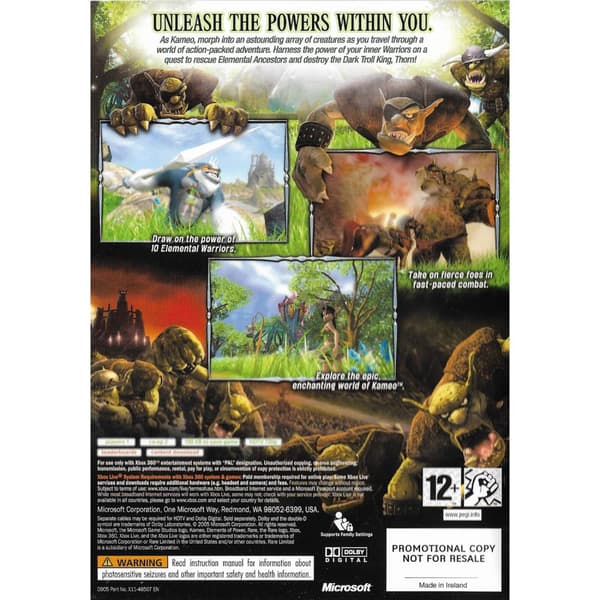 Kameo Elements of Power Xbox 360 Promotional Copy (Brugt)