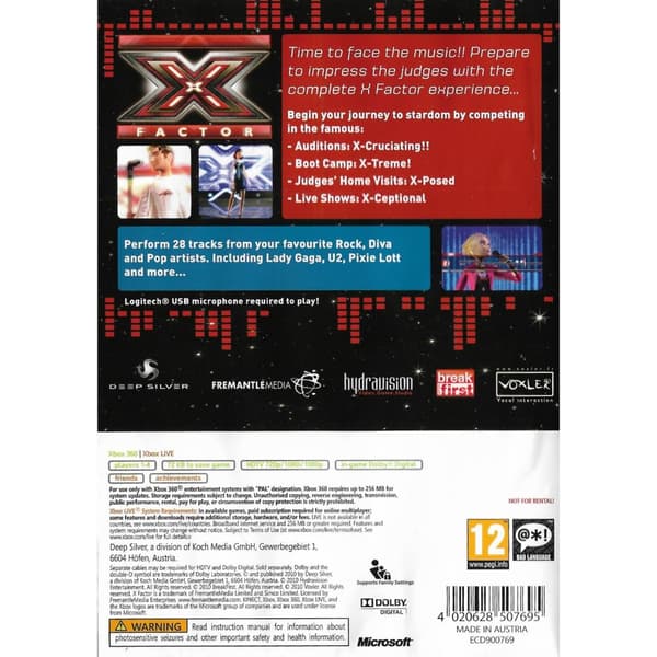 X Factor Xbox 360 (Brugt)