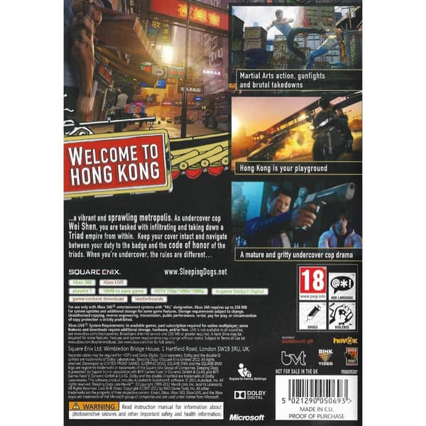 Sleeping Dogs Xbox 360 (Brugt)