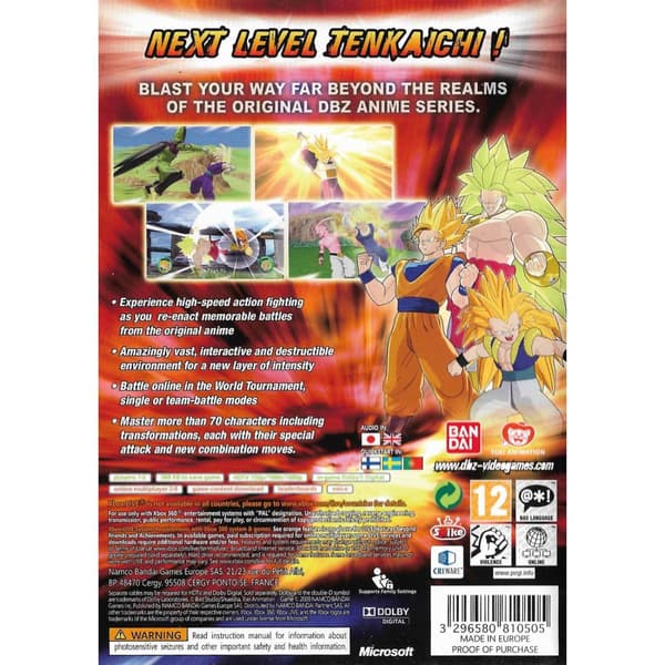 Dragonball Raging Blast Xbox 360 (Brukt)