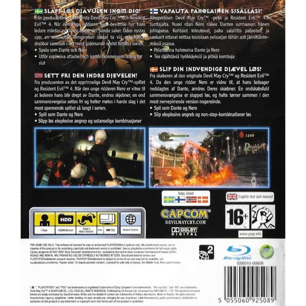 Devil May Cry 4 Playstation 3 PS3 Nordic (Begagnad)