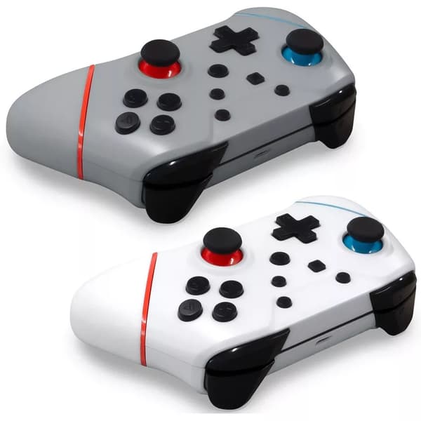 Hyperkin Nuchamp Wireless Controller - Switch/Oled (2in1 Pack) (White, Wizard Silver) (Nintendo Switch)